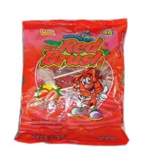 Red Brush Paletas - Vero Red Brush Lollipops
